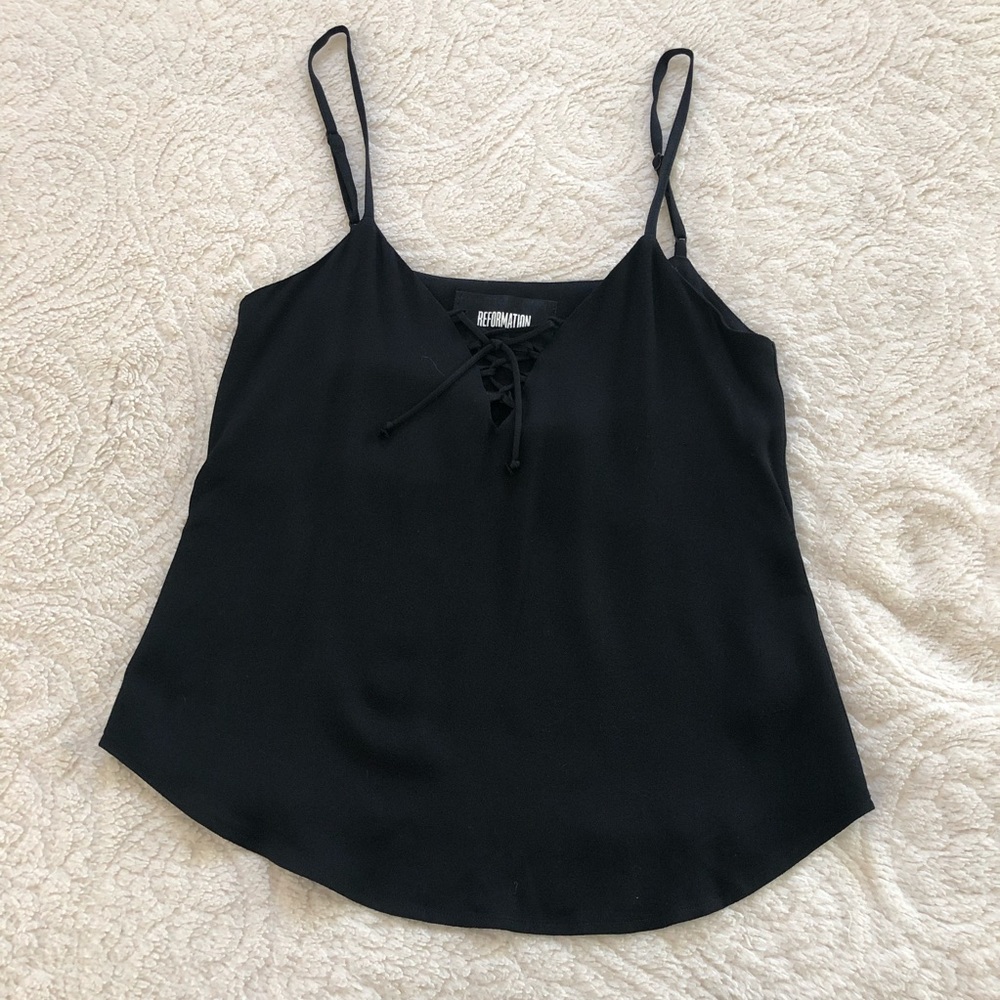 Reformation lace up cami size XS
